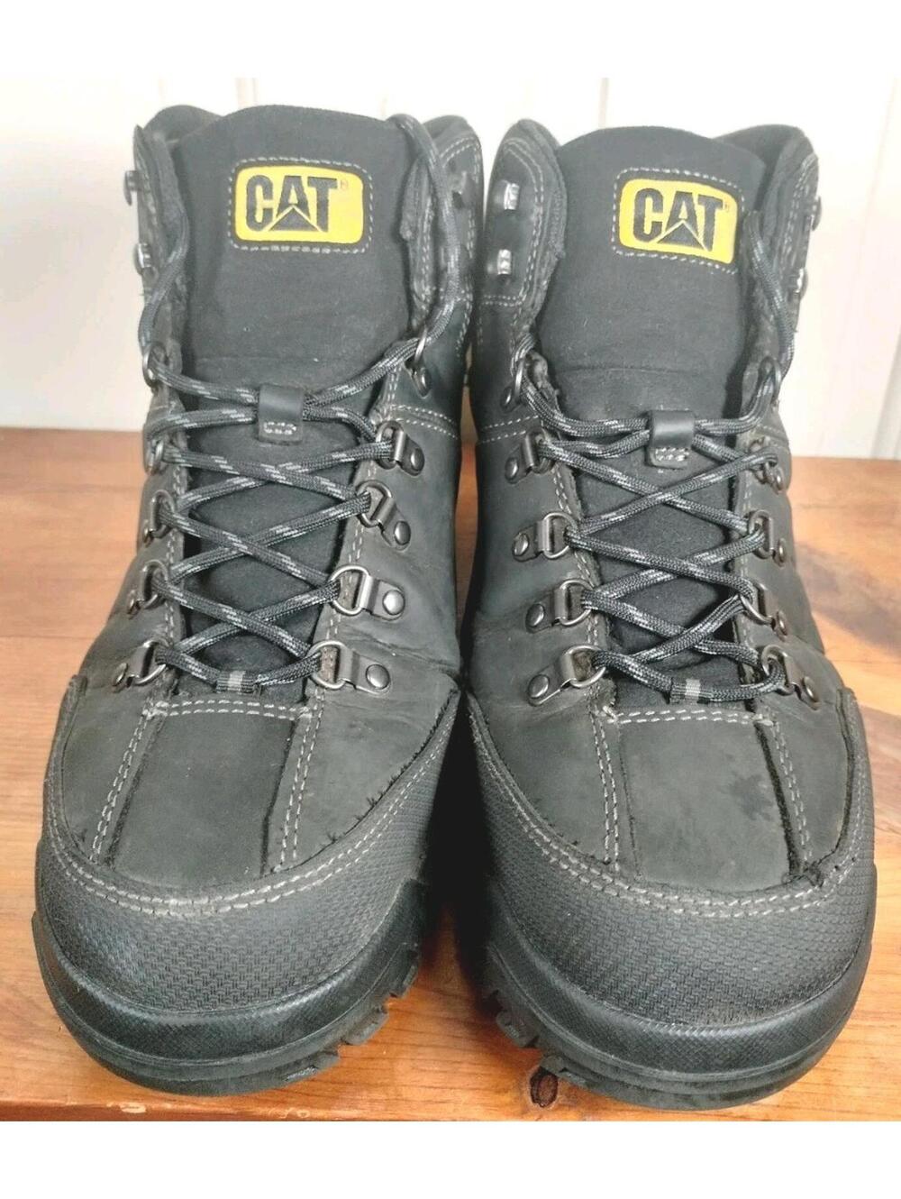 CAT Caterpillar Threshold Men's Waterproof Work Boots - Black - Size 12 M EH SR